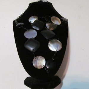 Vintage Cookie Lee shell and tab necklace